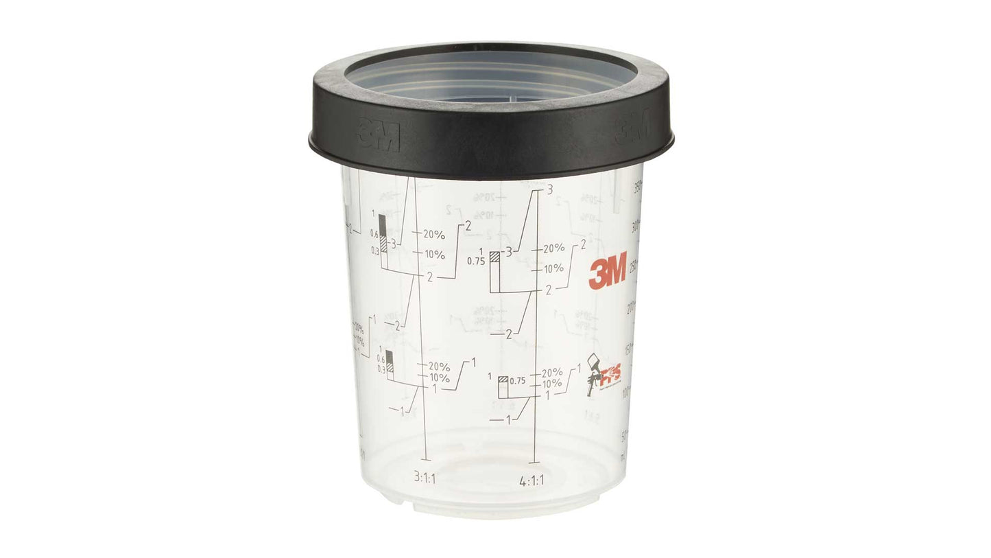 3M PPS-Becher mit Schraubring 0,4 l (Satz mit 2 Stk)