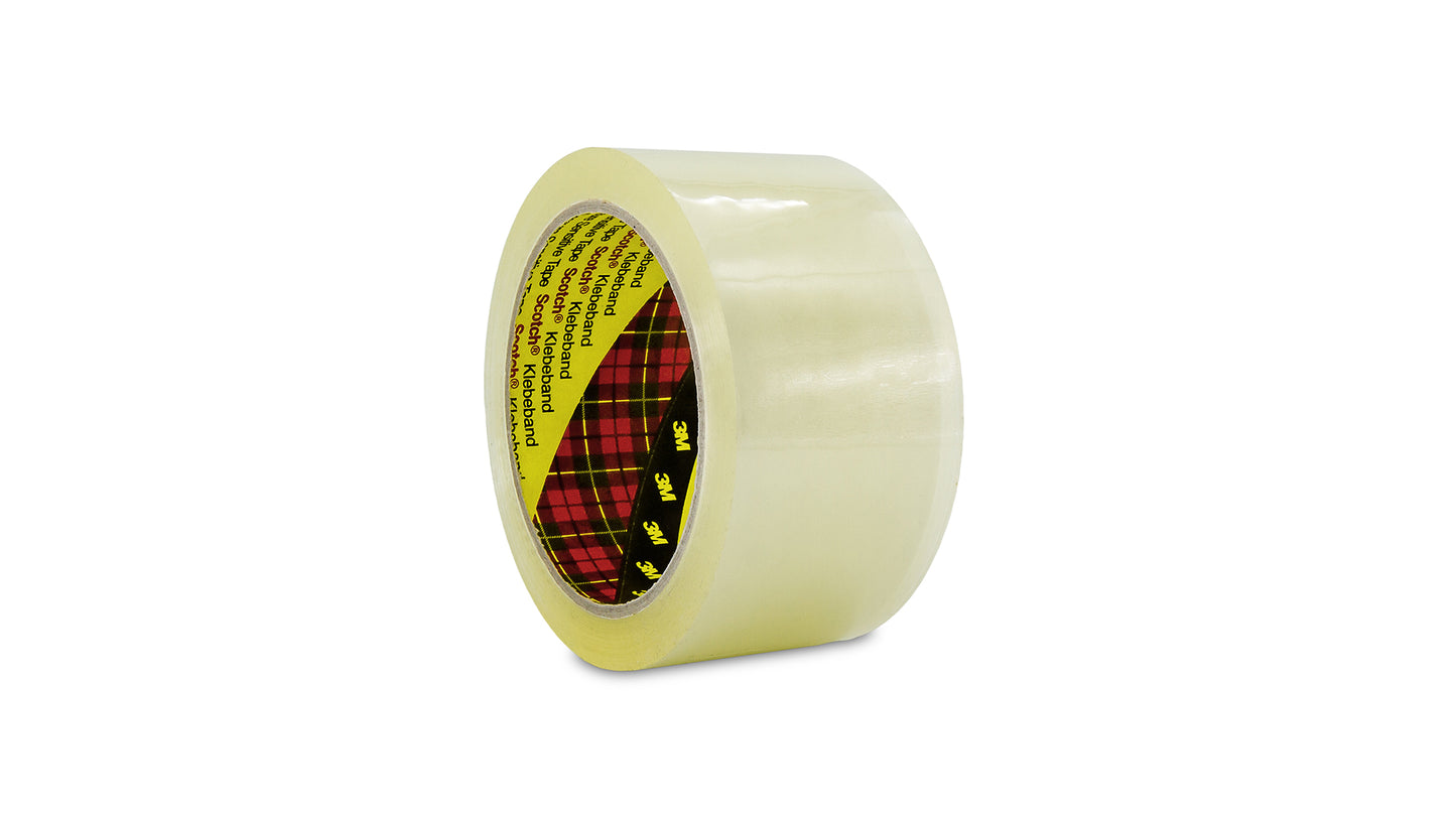 3M Scotch Verpackungsklebeband 305 Braun oder Transparent, 50mm x 66m (6 Stück)