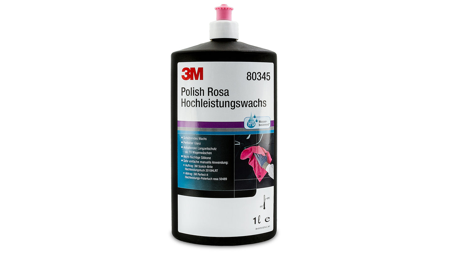 3M 80345 Polish Rosa Hochleistungswachs (1 Liter)