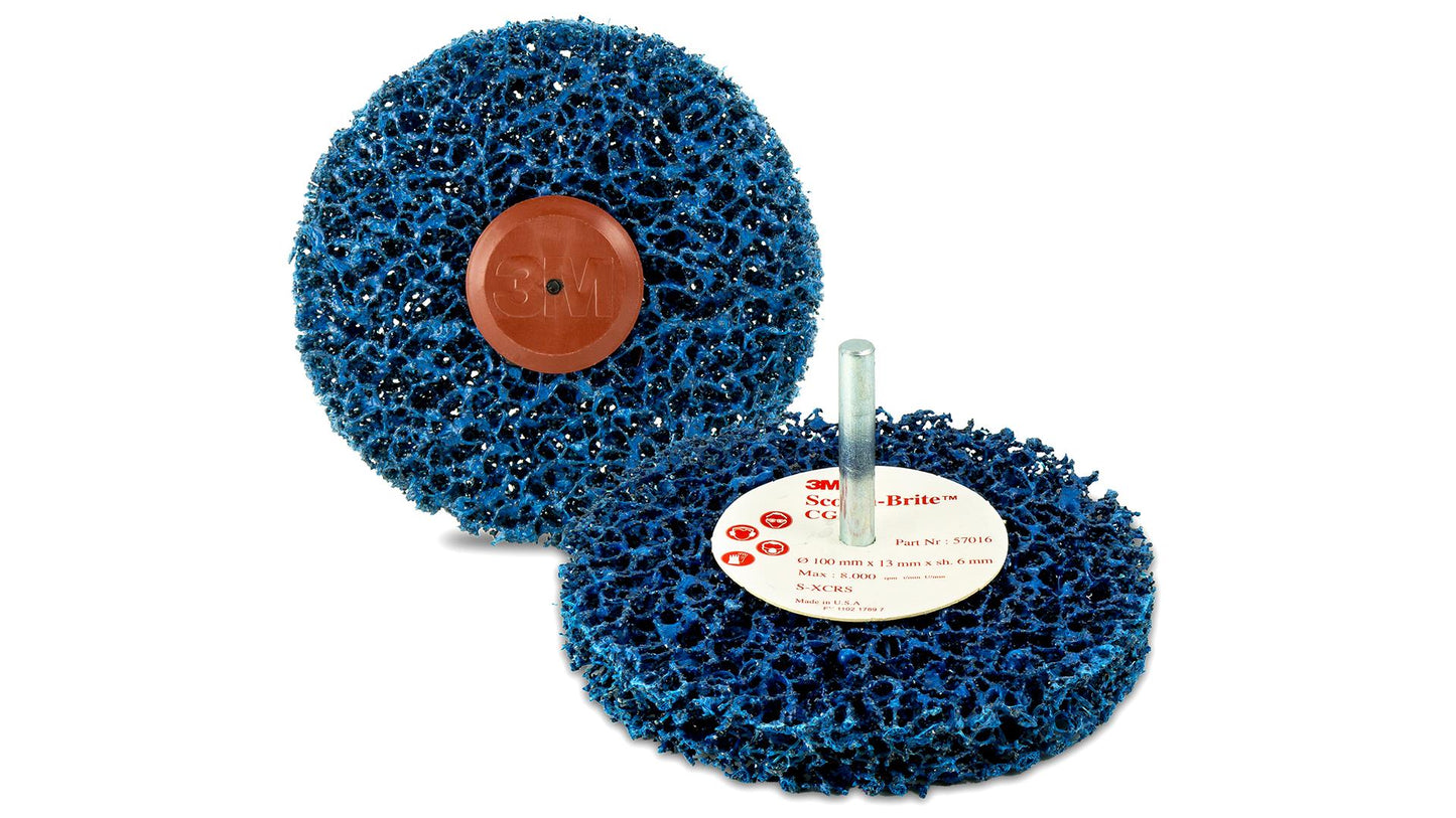 3M Scotch-Brite Grobreinigungsscheiben blau soft 100mm oder 150mm 2er Pack