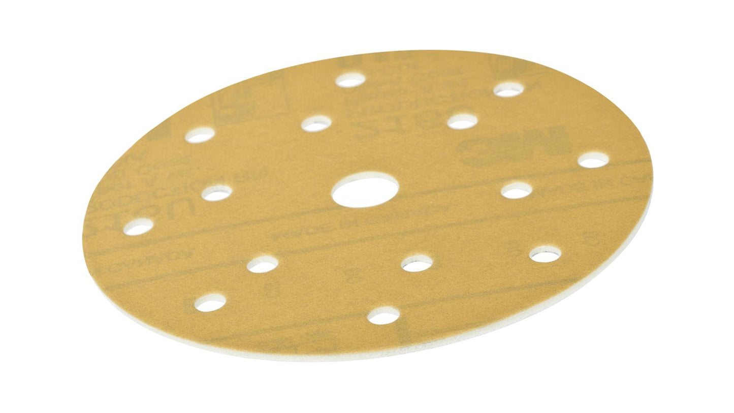 3M 51091 Hookit 216U Schleifscheiben mit Schaumstoffrücken 15-fach gelocht Ø150 mm P600 (25Stk)