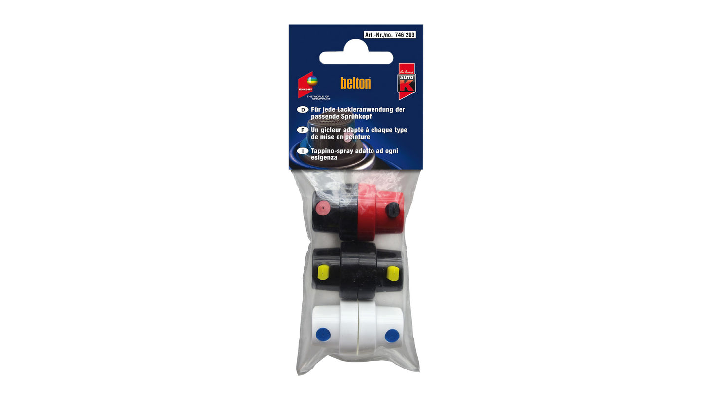 Belton 6 Sprühköpfe für jede Lackieranwendung (1 Sprühkopf-Set)