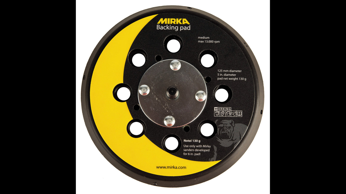 Mirka soft Abranet Grip-Teller (PU) Ø 125 mm 5/16“ Gewinde Grip 28-Loch (1Stk)