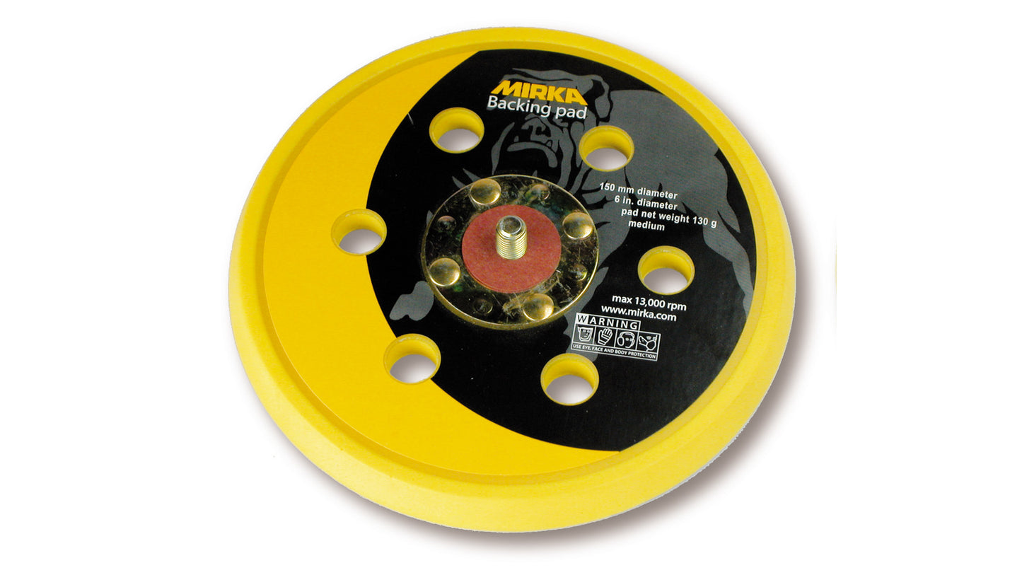Mirka medium MIRKA Grip-Teller Ø 150 mm 5/16“ Gewinde, geeignet für 6-Loch Grip 6-Loch (1Stk)