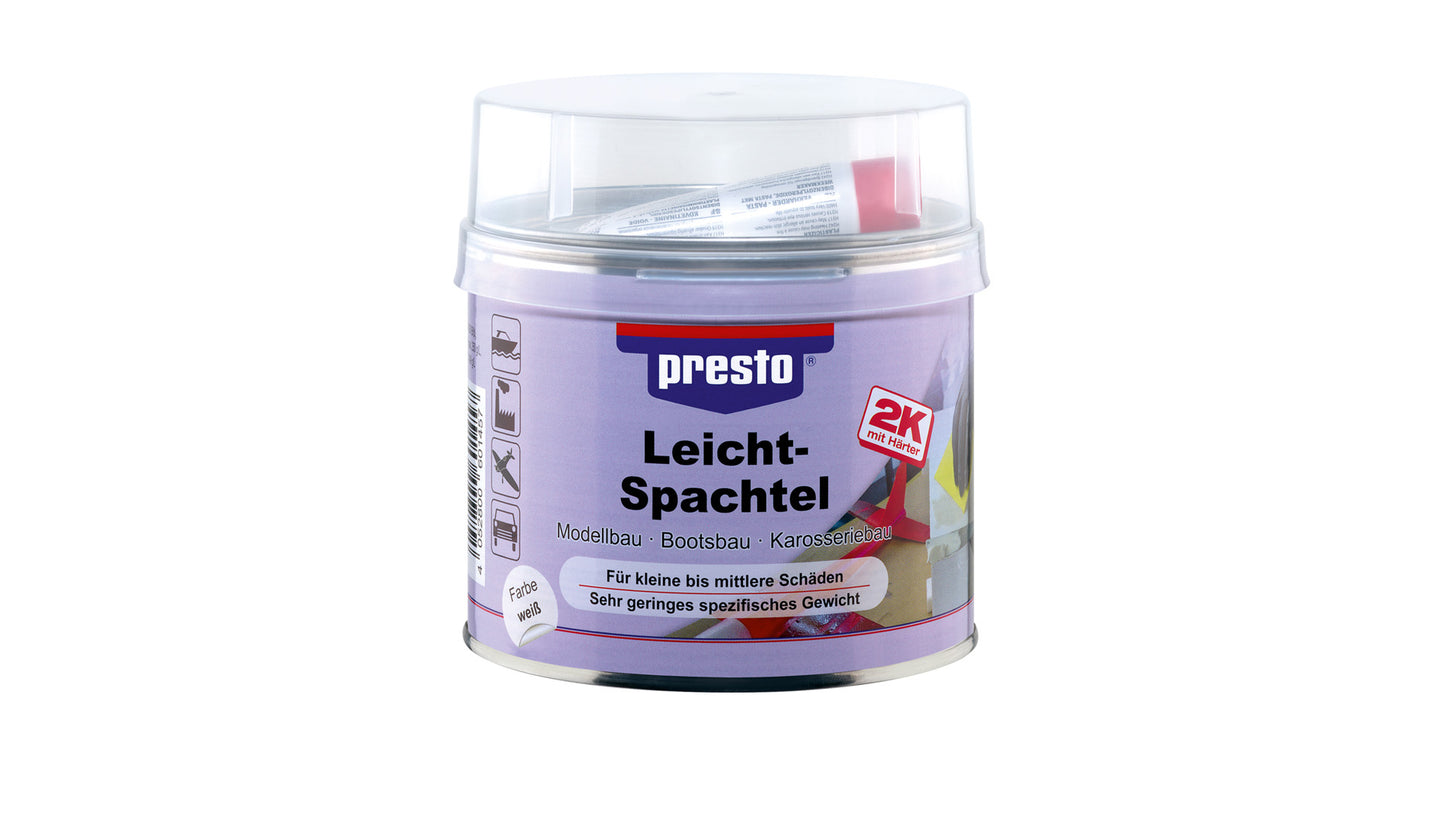presto Leichtspachtel styrolreduziert Weiß (125g oder 420g)