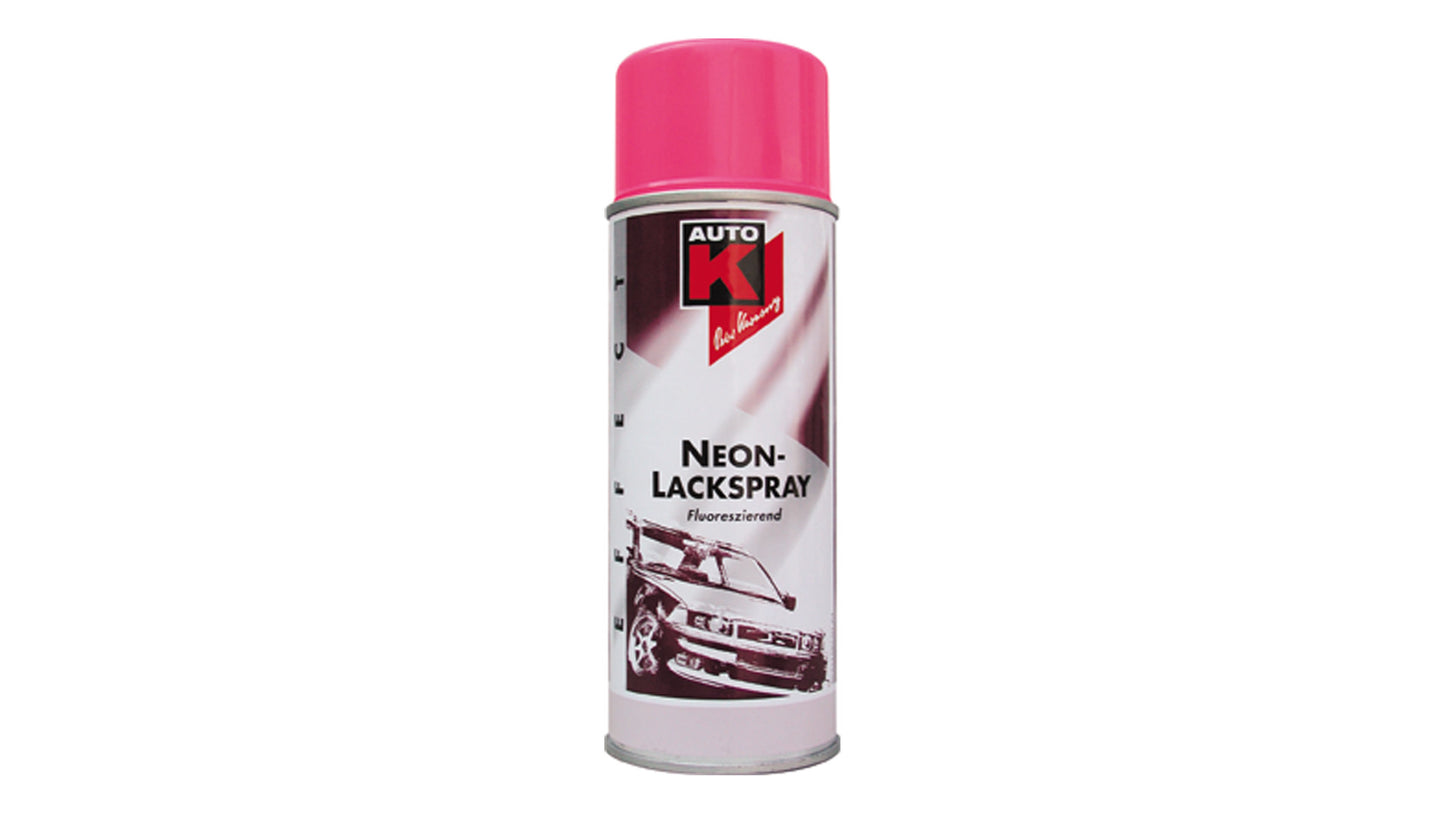 Auto-K Neon Lackspray in Pink, Gelb, Grün, Rot und Orange