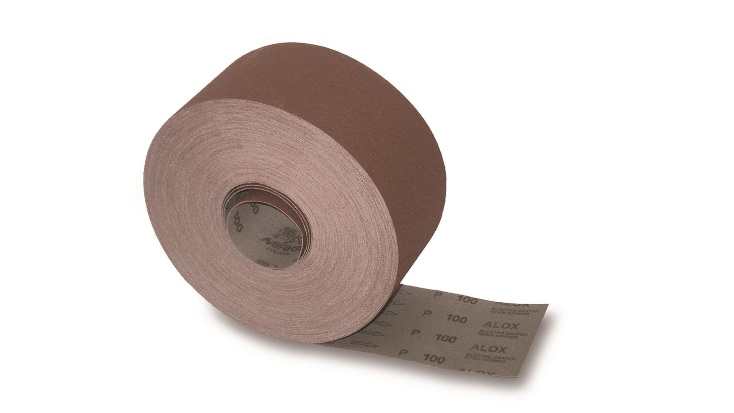 Mirka Alox Schleifpapier Rolle 100 mm x 50 m ohne Haftung (50Stk)