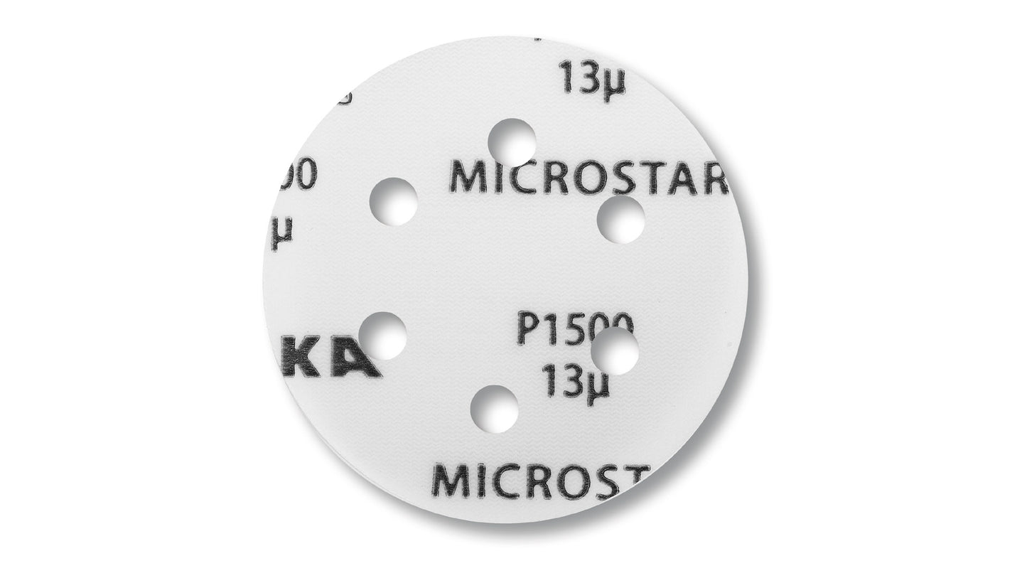 MIRKA MICROSTAR Trockenschleifmittel 77mm Grip 6L P 1500 (50 St.)