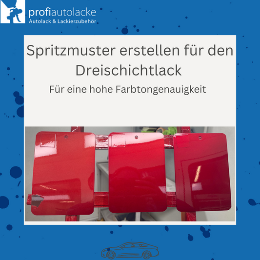 Spritzmuster erstellen für den Dreischichtlack