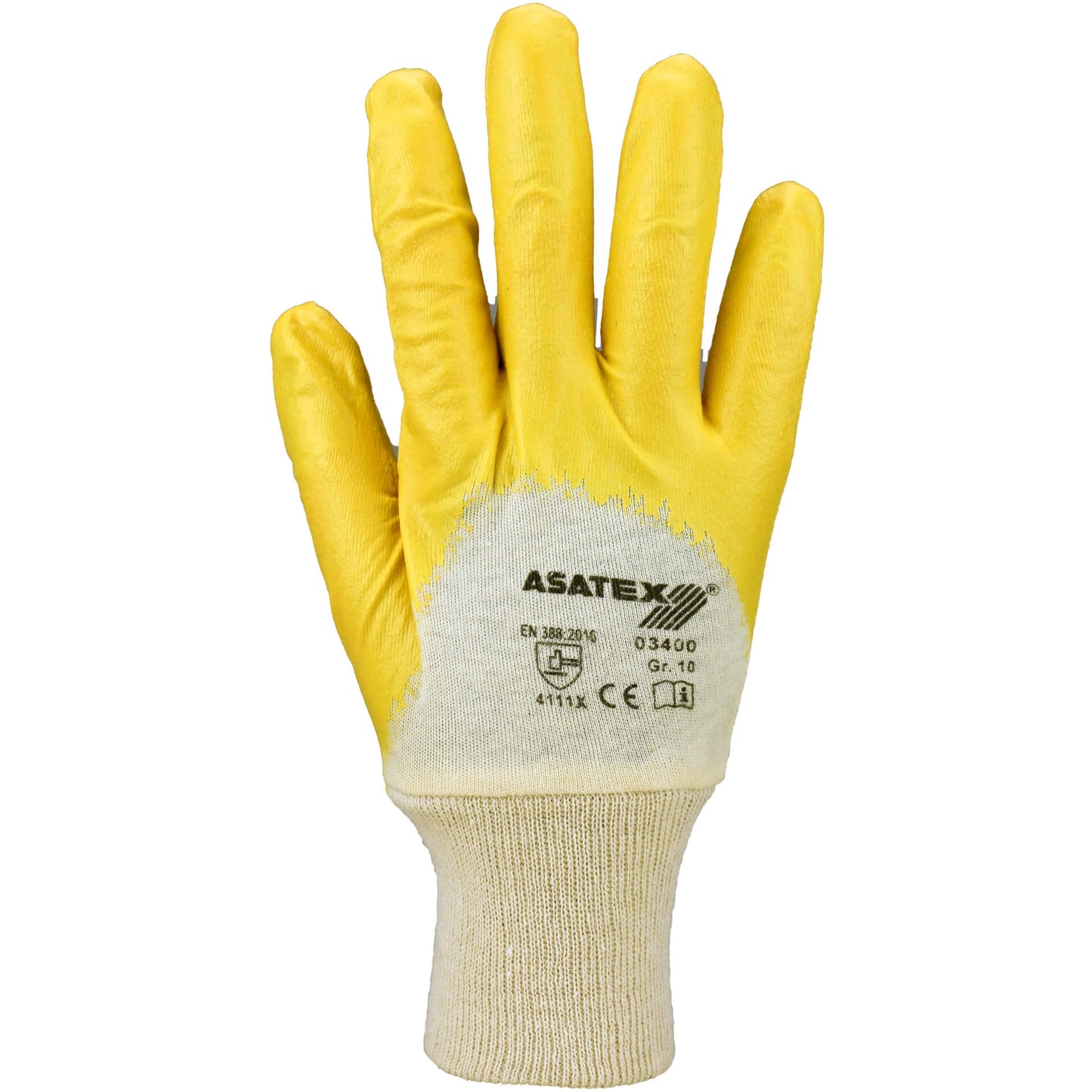 Nitril Handschuhe gelb Gr. 8 9 oder 10 Schutzhandschuhe EN 388 (1 Paar)