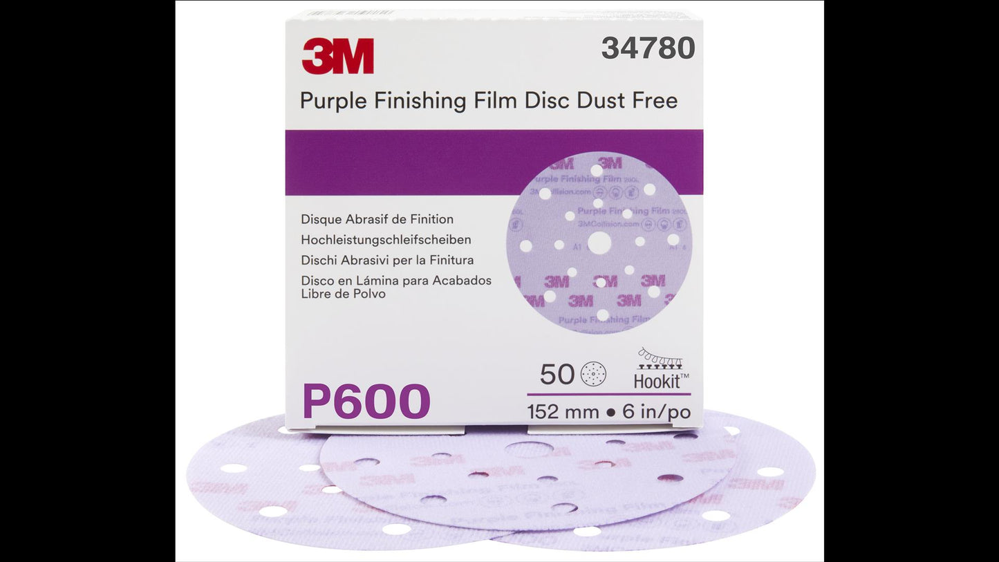 3M Hookit Purple Schleifscheibe 260L+ (50 Stk)