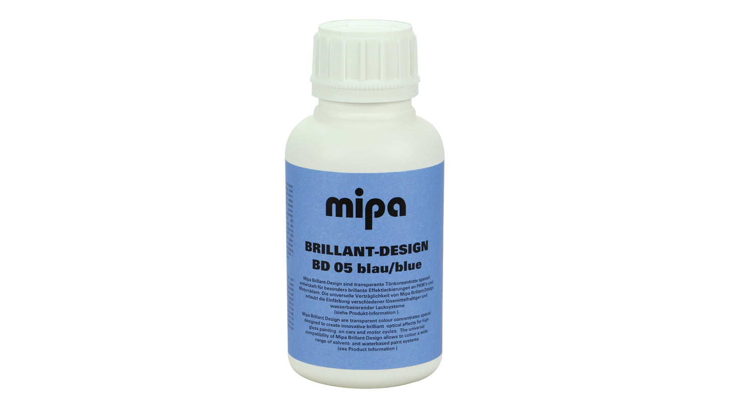 Mipa WBS Brillant-Design Effektlack Gelb, Rot oder Blau (500ml)