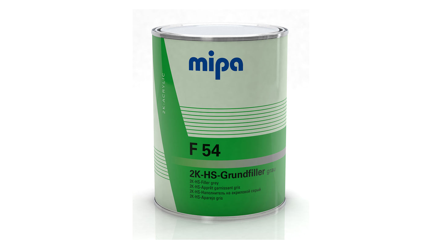 Mipa 2K-HS-Grundfiller F54 in Hellgrau, Dunkelgrau, Schwarz oder Weiß (1l oder 4l)