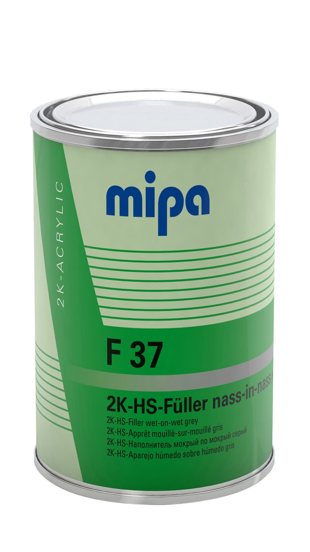 Mipa 2K-HS-NiN-Füller F 37 Hellgrau ca. RAL 7047 oder Dunkelgrau ca. RAL 7011 (1L)