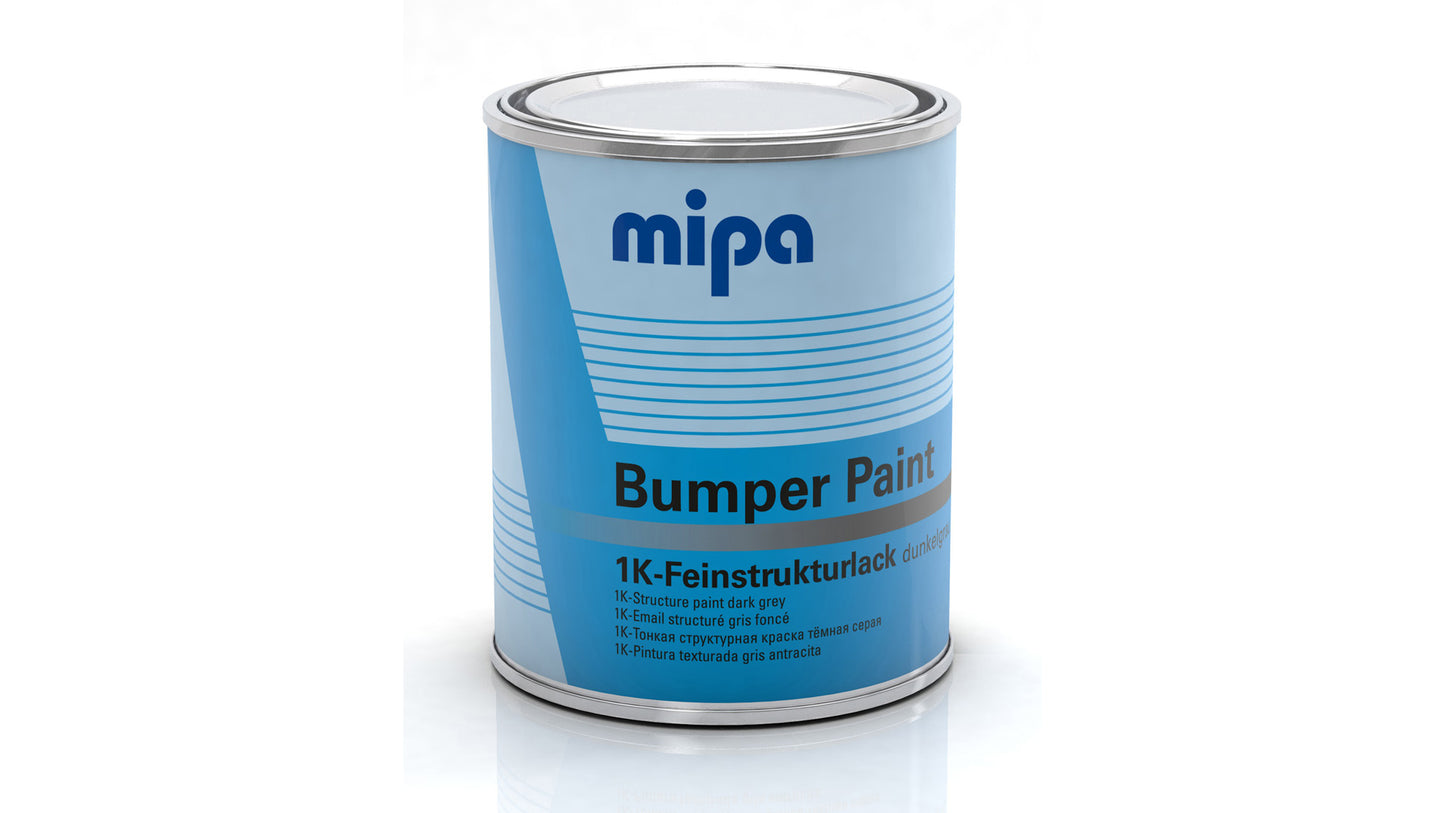Mipa Bumper Paint Schwarz, Grau oder Dunkelgrau 1K Strukturbeschichtung für Kunststoffteile