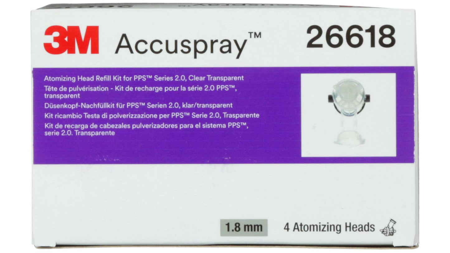 3M Accuspray Düsenköpfe 1,8mm  transparent (4 Stk)