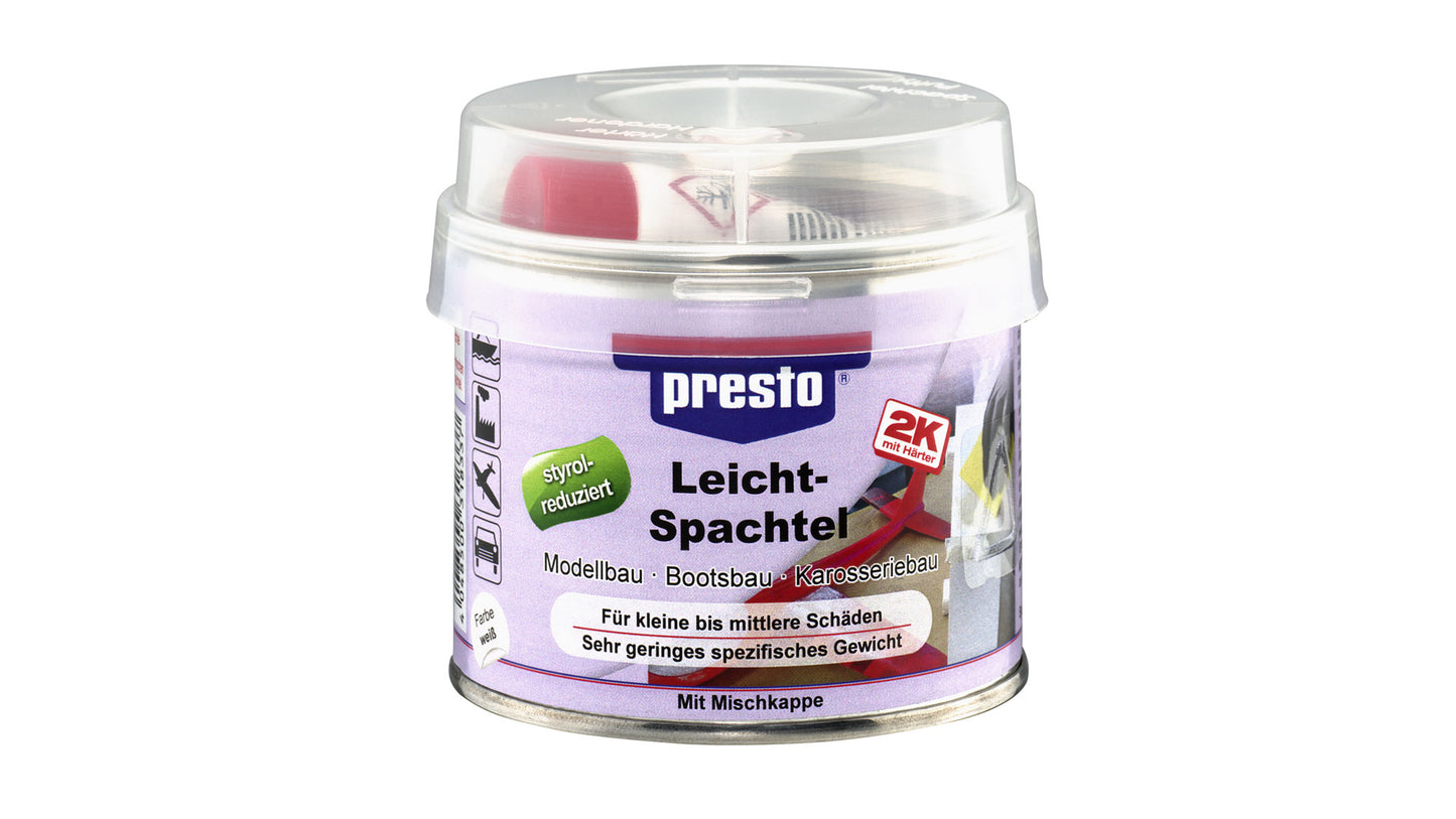 presto Leichtspachtel styrolreduziert Weiß (125g oder 420g)