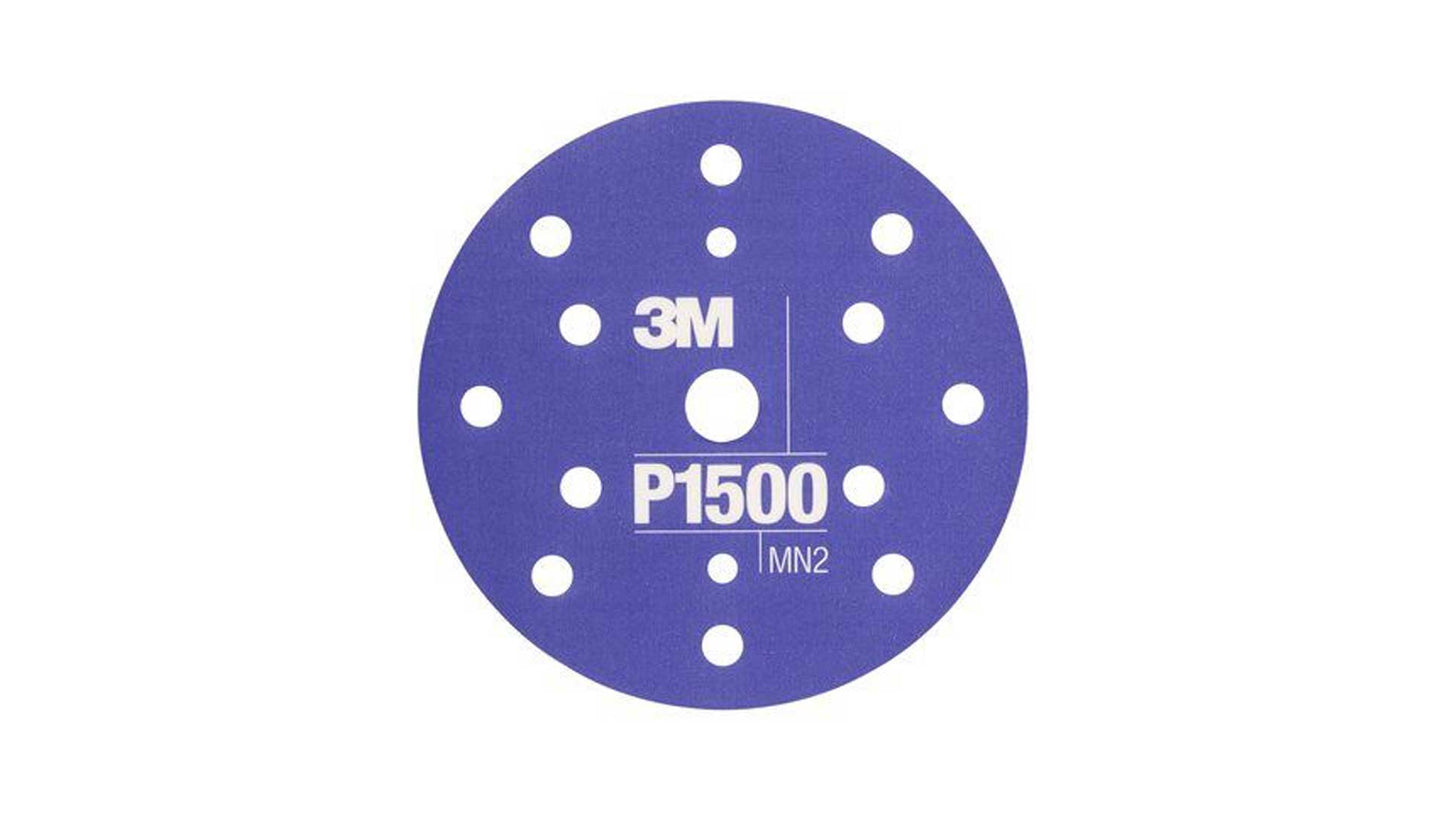 3M Hookit Flexible Schleifscheibe 270J 150mm 15-fach gelocht P400 - P1500 (25 Stk)