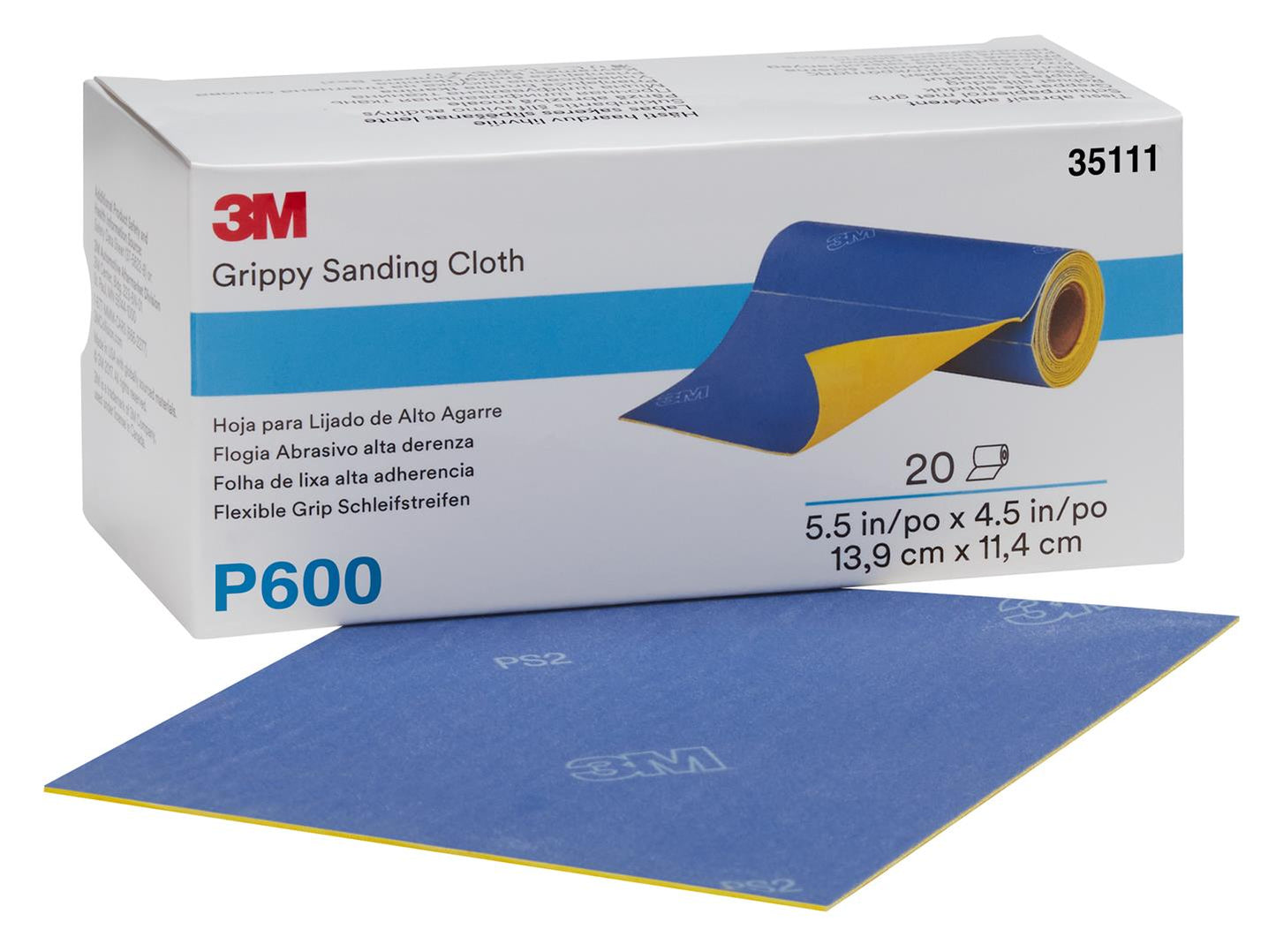 3M Flexible Grip Schleifstreifen 139x114mm P320 bis P2000 (20Stk)