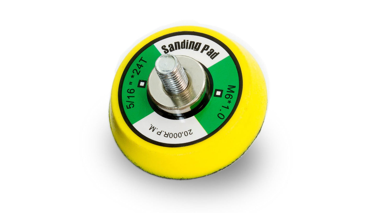 Schleifteller mit Klettgewebe in 38mm, 50mm oder 75mm Ø