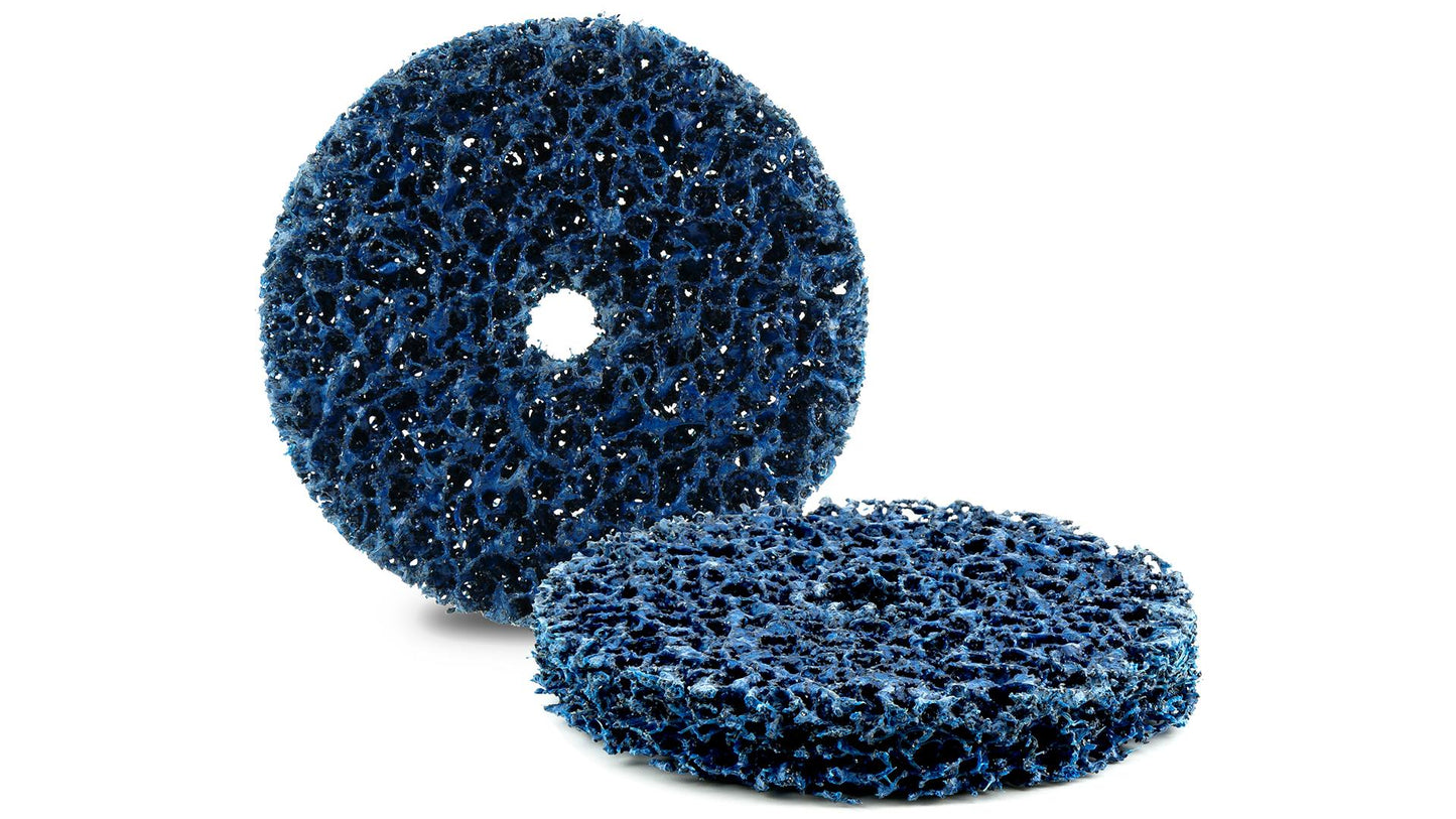 3M Scotch-Brite Grobreinigungsscheiben blau soft 100mm oder 150mm 2er Pack