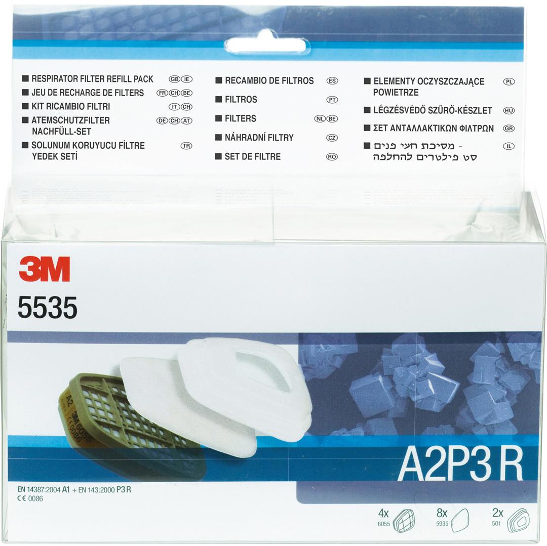 3M Filter Nachfüll-Set A2P3 05535 für Halb- und Vollmasken 6000/7000 (1 Set)