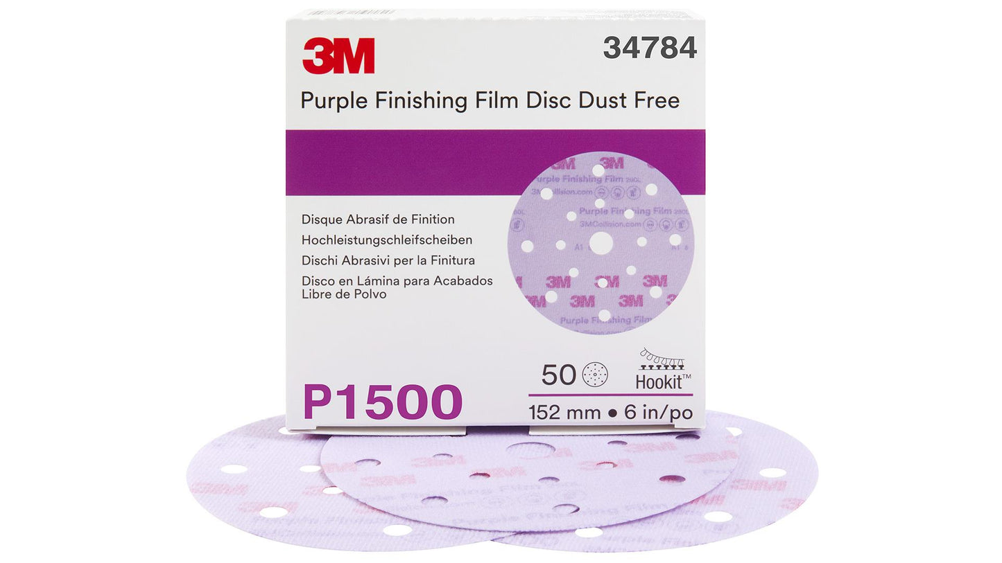 3M Hookit Purple Schleifscheibe 260L+ (50 Stk)