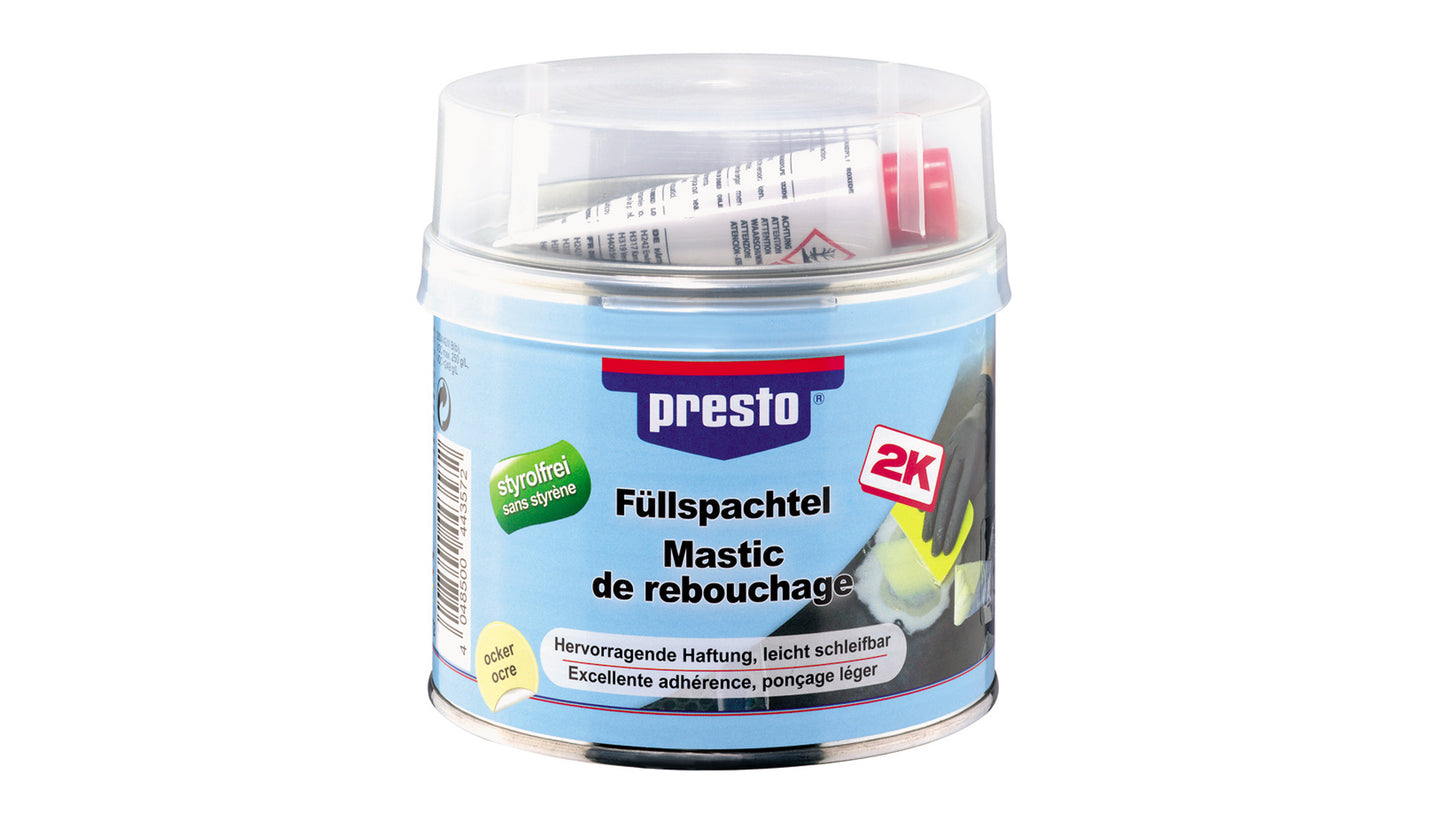 presto Füllspachtel styrolfrei in 250g, 500g, 1kg oder 2kg