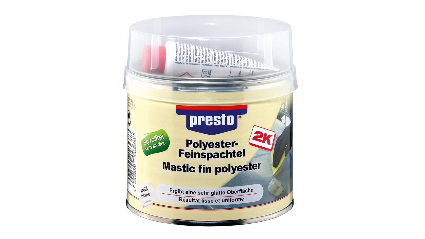 presto Polyester Feinspachtel styrolfrei (250g, 500g, 1kg)