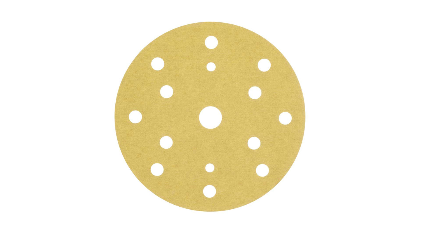 3M 255P Hookit Gold Schleifscheiben Ø150mm P80–P600 15-fach gelocht (100 Stück)