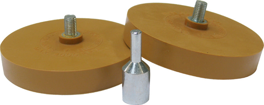 MP Folienradierer-Set yellow 88 mm [2 Discs + 1 Adapter]