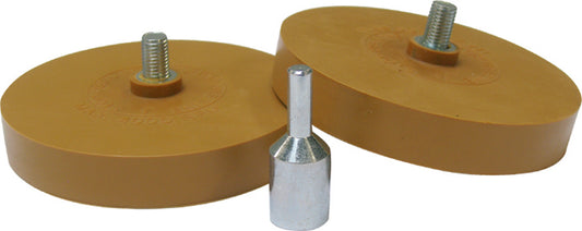 MP Folienradierer-Set yellow 88 mm [2 Discs + 1 Adapter]