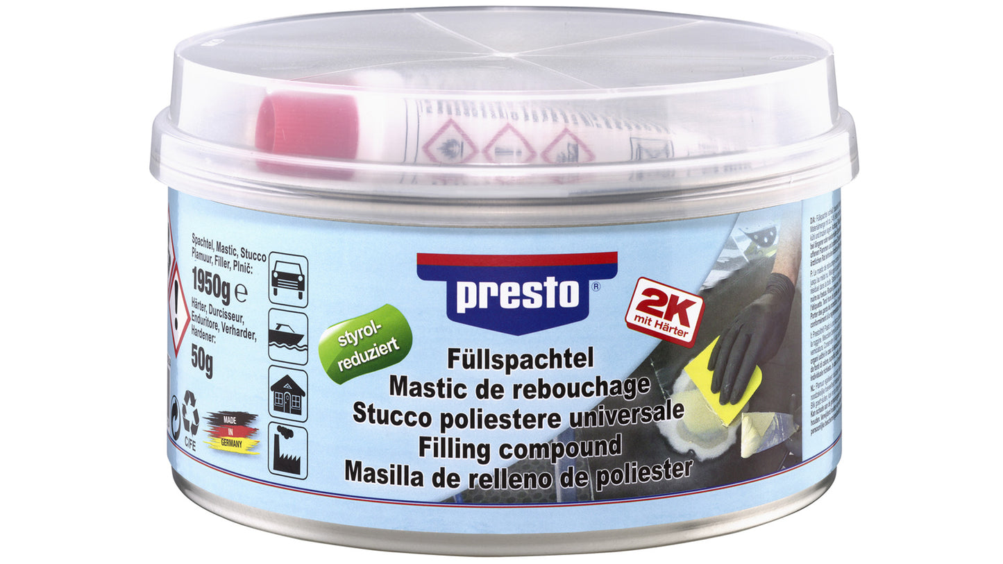 presto Füllspachtel styrolreduziert (250g oder 2000g)