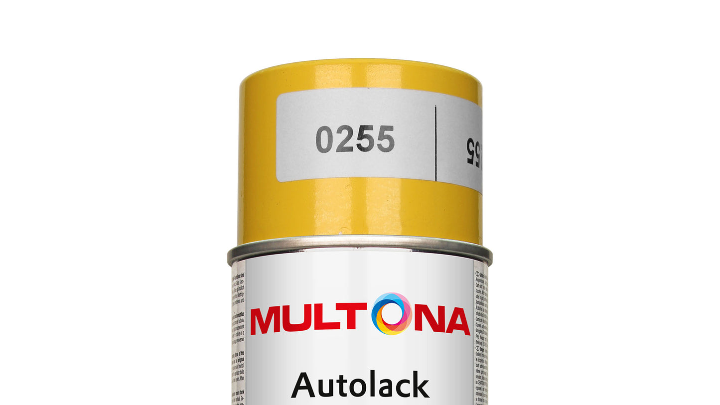 Multona Autolack Spray DAF Leyland Trucks W9704-YELL Fln1608 Yellow (400ml)