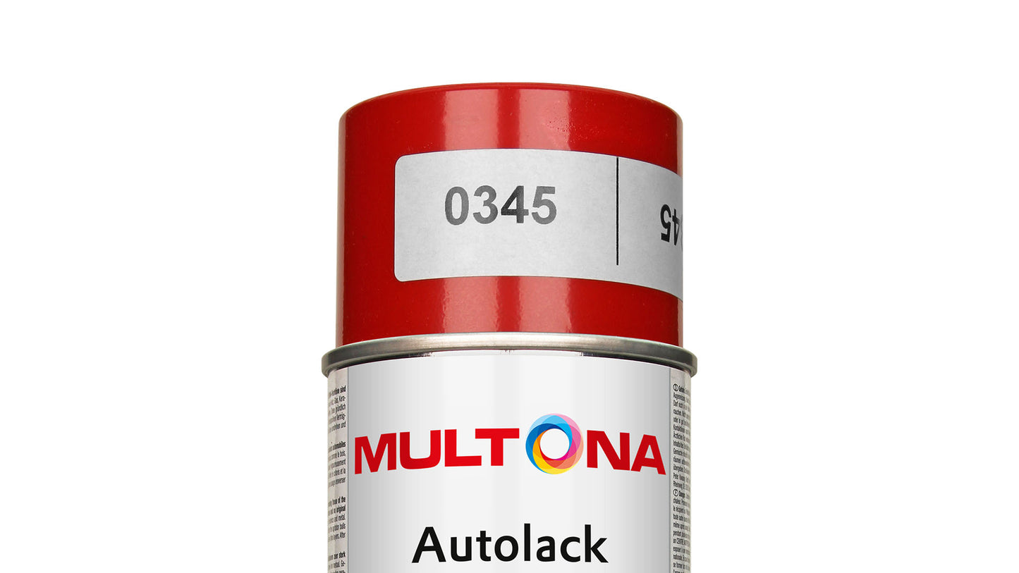Multona Autolack Spray Bau-Landmaschinen Caterpillar Rot (400ml)