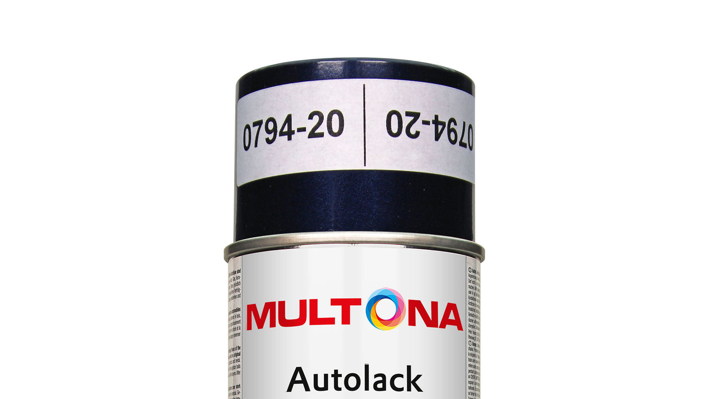 Multona Autolack Spray für Skoda D7 Tiefseeblau - Modra Magicka (400ml)