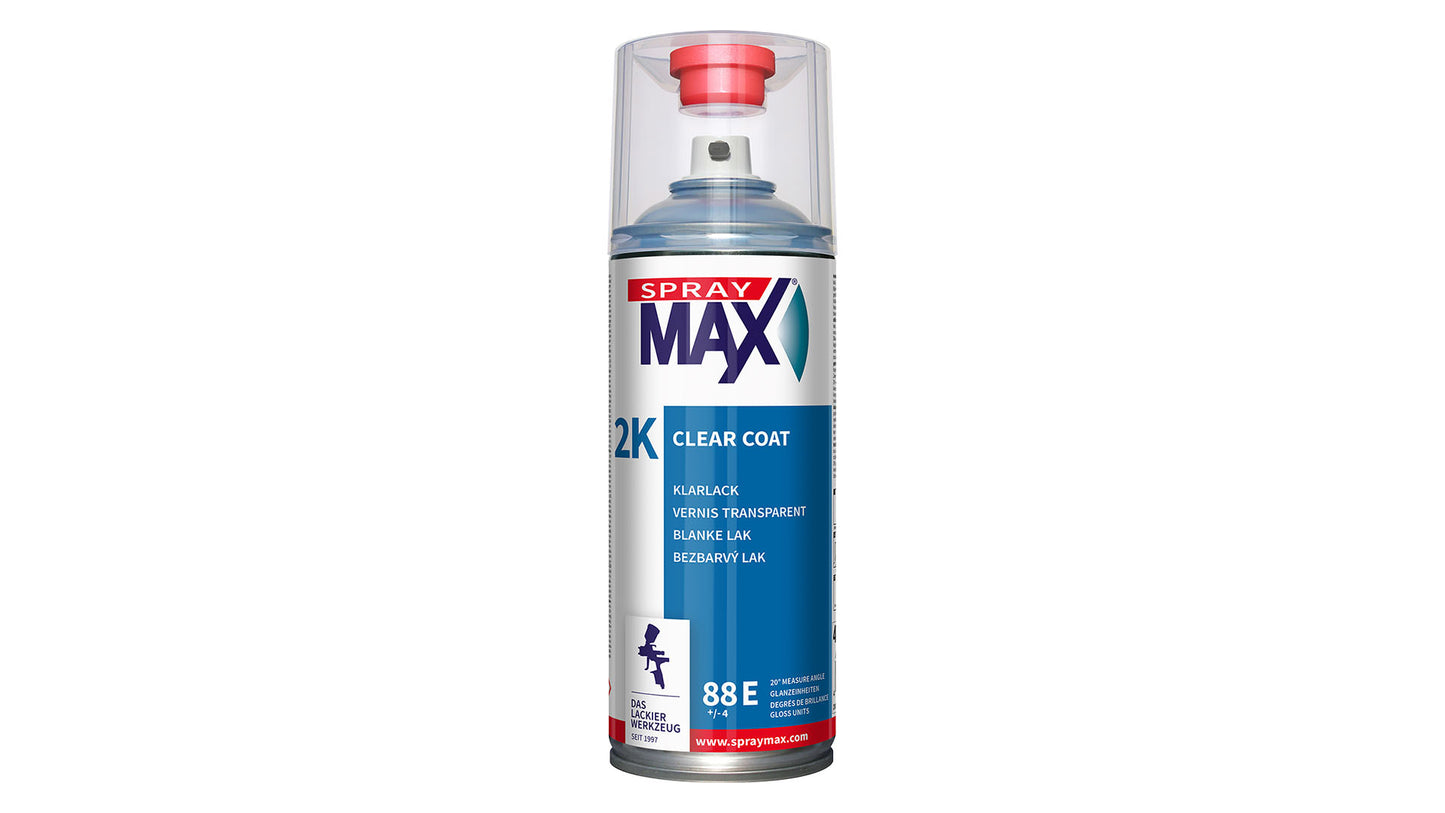 SprayMax 2K Klarlack Spray glänzend, seidenmatt oder matt (400ml)