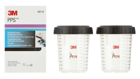 3M 16115 mini PPS Außenbecher mit Schraubring (2 Stk)