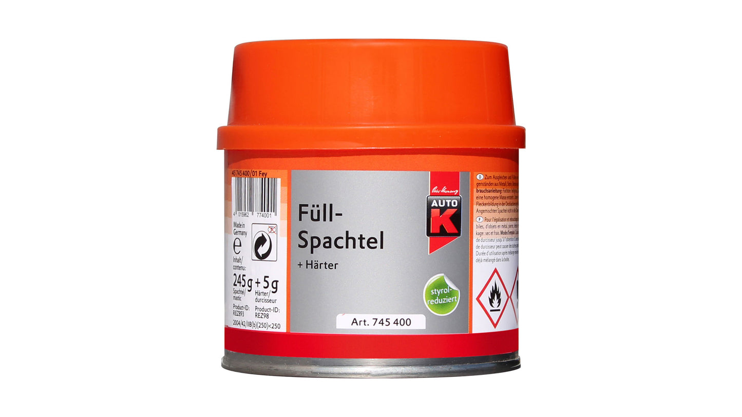 Auto-K Füllspachtel 250g, 1kg oder 2kg (ohne Härter)