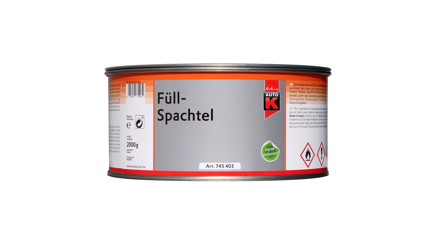 Auto-K Füllspachtel 250g, 1kg oder 2kg (ohne Härter)