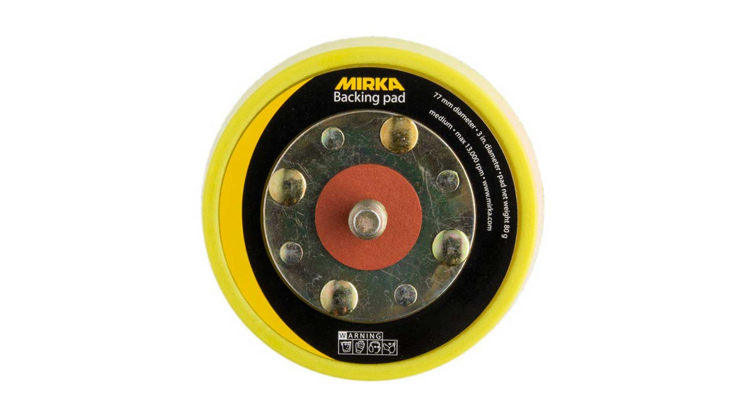 Mirka medium MIRKA Grip-Teller Ø 77 mm 5/16“ Gewinde Grip ungelocht (1Stk)