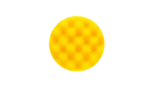 Mirka Golden Finish Pad 1 Polierpad Ø 77 mm Gelbes gewaffeltes Schaumfstoffpad (2er Pack)