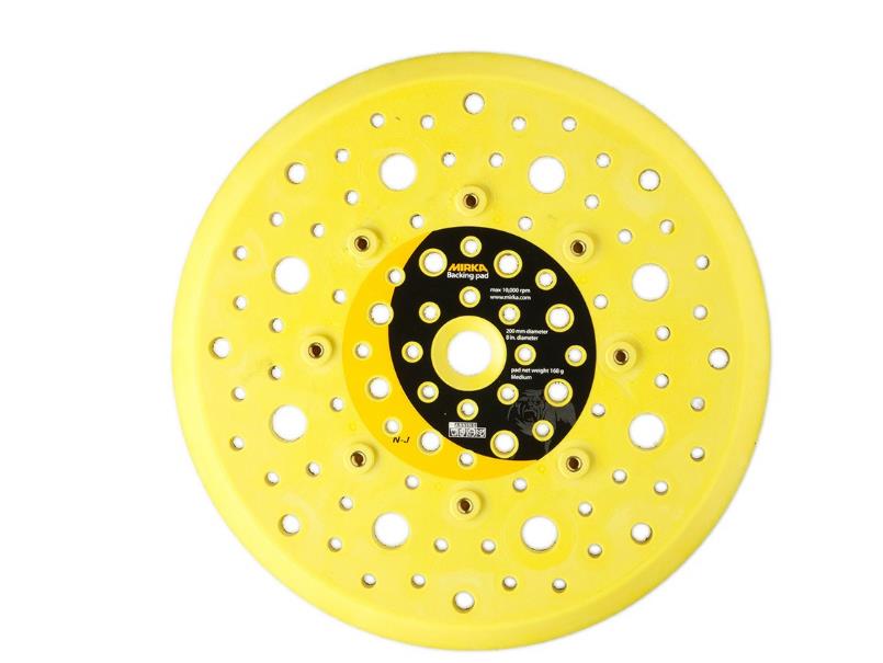 Mirka Grip-Teller Ø200mm geeignet für 8-Loch, 8+1-Loch, Abranet (nur für ROS2-850CV) Grip 89-Loch (1Stk)