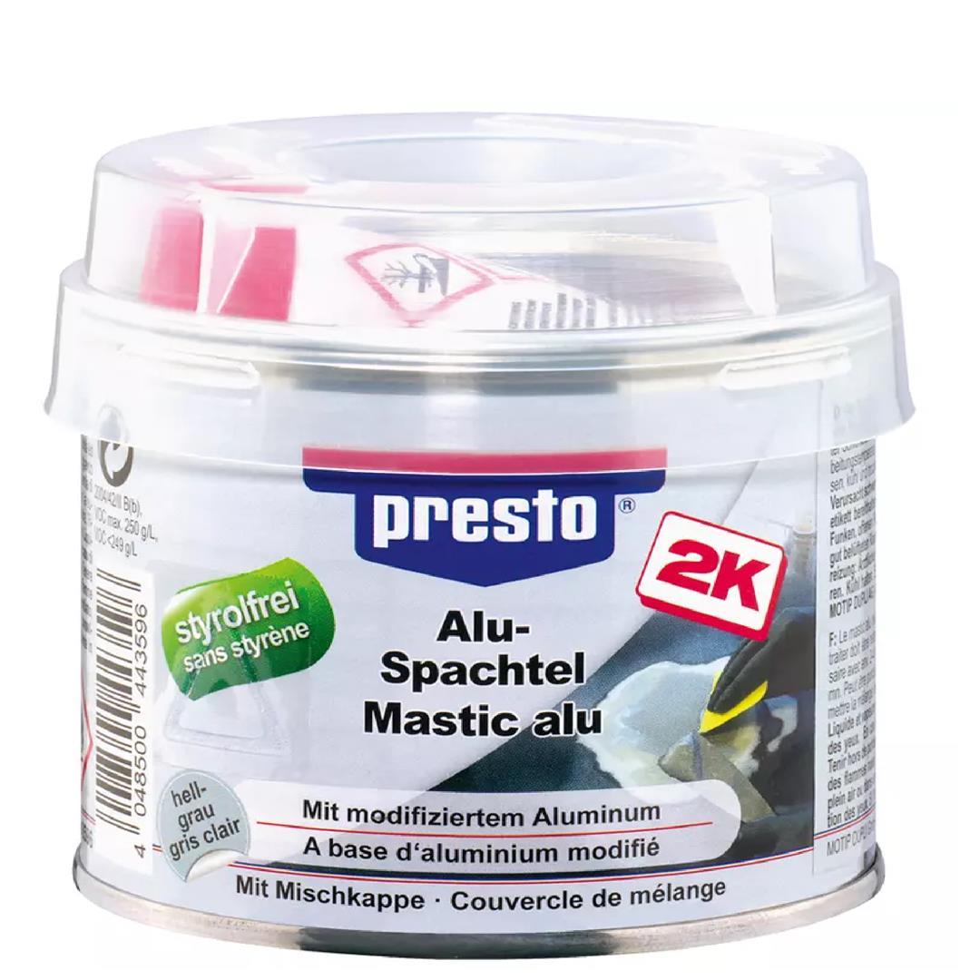 presto Alu-Spachtel styrolfrei grau (250g oder 1kg)