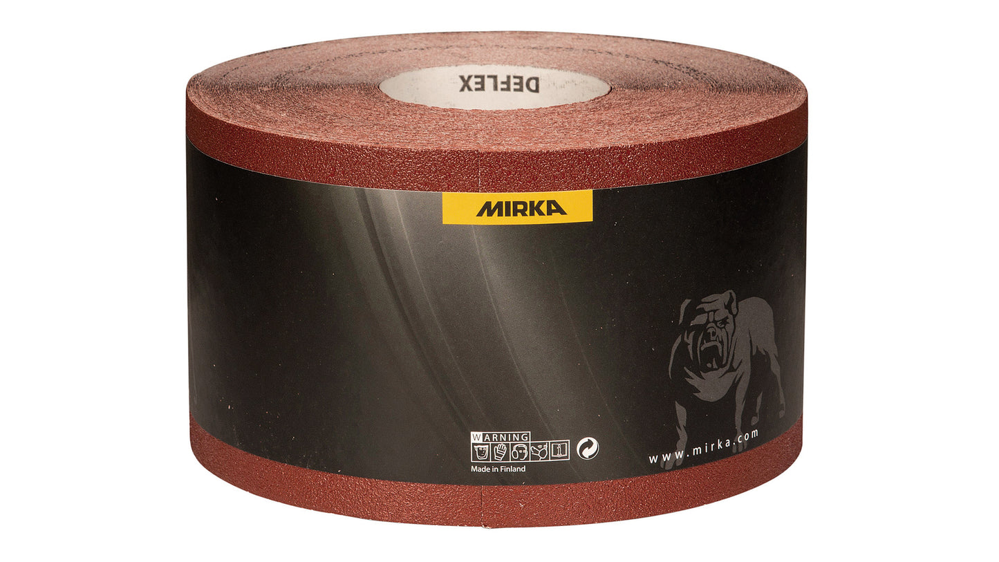 Mirka Deflex Schleifpapier Rolle 115 mm x 50 m ohne Haftung