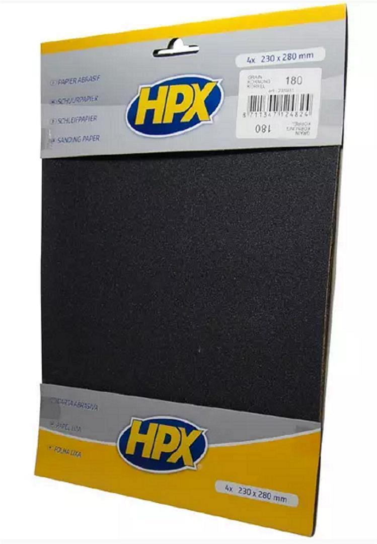 DupliColor HPX-Schleifpapier von Körnung 80 bis 2000 (4 Stk)