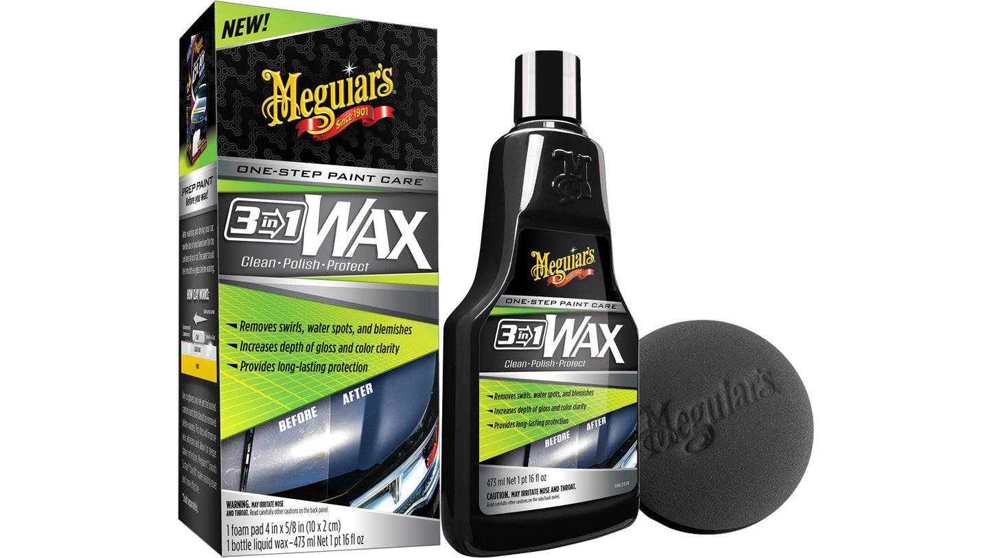 Meguiar's G191016 3-in-1 Wax - Clean Polish Protect (473ml)