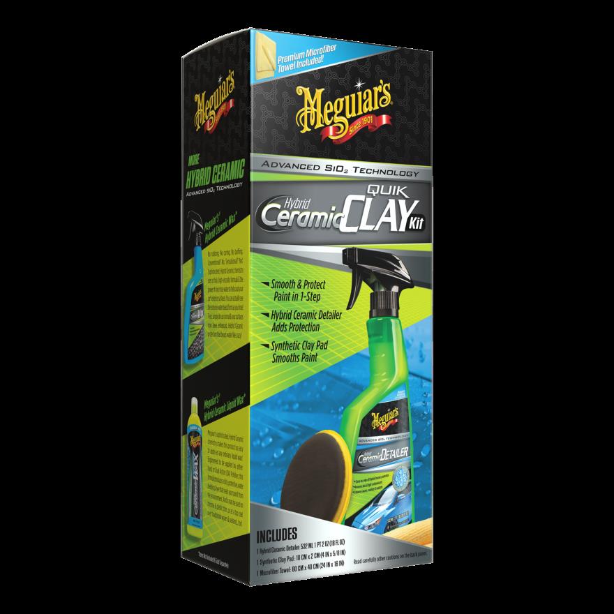 Meguiar's G200200 Hybrid Ceramic Detailer Synthetic Clay Kit  Hybrid-Keramik-Schutzschicht (Set)