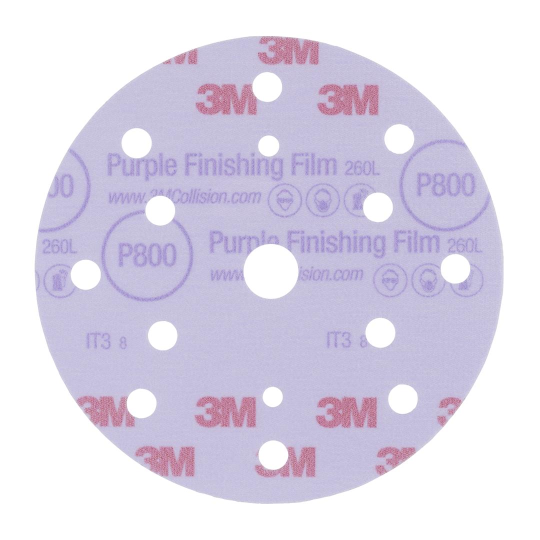 3M Hookit Purple Schleifscheibe 260L+ (50 Stk)