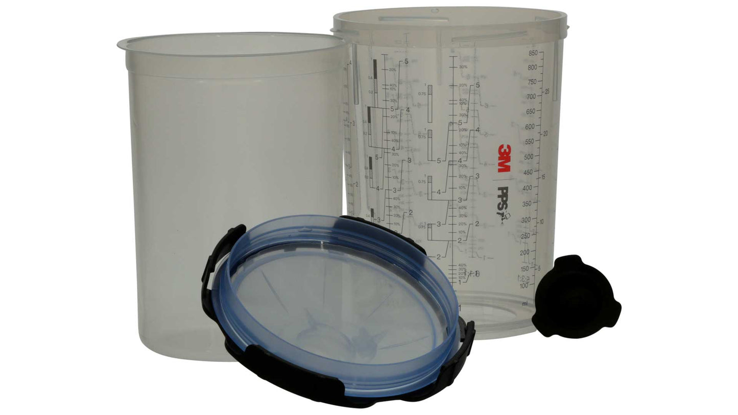 3M PPS Kit 2.0 Bechersystem 200ml, 400ml, 650ml oder 850ml mit 125µ oder 200µ Filter
